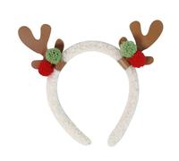 MZRAN Reindeer Antler Shape Hair Hoop Teens Women Photoshoots Hair Holder Christmas Cosplay Party Headband With Sequins
