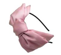 MZRAN Satins Bowknot Headband Vintage Large Bowtie Hairband Lady Dinner Party Props Headdress Women Hair Styling Accessories