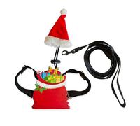 MZRAN Secure Reptiles Harnesses Leashes Christmas Costume Hat For Pet Protecting Durability Outdoor Restraints Systems Escape Proof Lizards Leads Rope