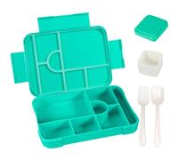 MZRAN Stackable Lunch Box with Multiple Compartments Microwave Safe Bentos Container for Students Children School Meal Preparation Meal Preparation Box with Dividers