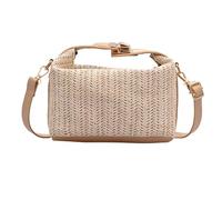 MZRAN Stylish Ethnic Straw Crossbody Bag Versatile Handheld Beach Handbag Fashion Shoulder Purse Accessory For Ladies Versatile Shoulder Bag