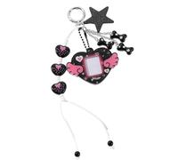 MZRAN Stylish Keychain Bag Charm With Heart Photo Frame Wing Star Designs Fashion Bag Pendant For Women Girls Gift Star Wing Keyring Charm