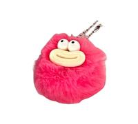MZRAN Stylish Plush Balls Keychain Pendant Cartoon Sausage Mouth Furry Bag Charm For Personalizing Keys And Backpacks Decors Cute Plush Balls Keychain