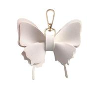 MZRAN Stylish Simulated PU Leather Butterfly Keychain Bag Ornament Fashion Pendant For Daily Use And Outdoor Activities Charm Decors