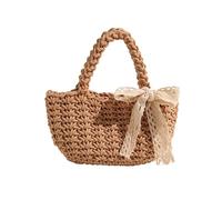 MZRAN Summers Straw Beach Bag For Women Straw Handwoven Toted Bag Clutches Handwoven Top Handle Handbag Gifts Toted Bags For Women