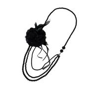 MZRAN Vintage Styles Multilayer Imitation Pearls Necklace Chain Decoration for Unique Enthusiasts