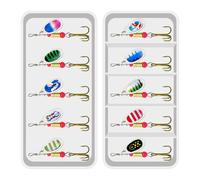 MZRAN Wobble Rotating Plastomer Vibrations Baits Spinner Spoon Jigs Fishing Lures For Freshwaters Saltwater Angling Quick Sinking Artificial Baits