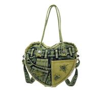 MZRAN Women Armpit Bag Large Capacity Handbag All-matching Underarm Bag Heart Shaped Shoulder Commuting For Daily Women Trendy Armpit Female Handbag Commuting Fashion Shoulder