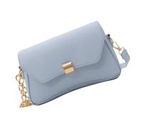 MZRAN Women Bag Chain Shoulder Bag PU Leather Armpit Ladies Commuting Stylish Crossbody Ladies Underarm Women Armpit Stylish Handbag All-matching Shoulder Chain Crossbody