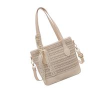 MZRAN Women Bag Lovely Crossbody Bag Simple Shoulder Straw Handbag Bucket Large Capacity Messengers For Everyday Lovely Crossbody For Women Straw Bucket Simple Shoulder Beach