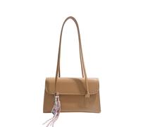 MZRAN Women Bag PU Leather Underarm Bag Trendy Shoulder Shopping Retro Commuting Aesthetic Armpit Women Trendy Shoulder Pu Leather Commuting Simple Underarm Purse