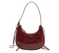 MZRAN Women Bag PU Leather Underarm Purse Trendy Shoulder Bag Fashion Shopping Bows Crossbody Aesthetic Armpit Pu Leather Crossbody For Women Sweet Bows Shoulder Trendy Underarm Purse