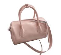 MZRAN Women Cylindrical Bag Trendy Crossbody Bag Stylish Shoulder Top Handle Fashion Daily Handbag For Everyday Work Fashion Shoulder For Women Cylindrical Solid Color Crossbody