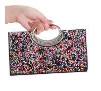 MZRAN Women Evening Bag Stylish Crossbody Bag With Removable Chain Trendy Handbag Purse Rhinestones Shoulder For Wedding Women Banquet Stylish Shoulder Chain Banquet Rhinestones Evening