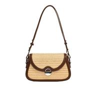 MZRAN Women Retro Shoulder Bag Straw Beach Bag Armpit Handwoven Crossbody Messengers Handbag For Travel Vacation Women Crossbody Retro Straw Beach Fashion Shoulder Handwoven Handbag