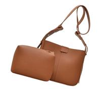 MZRAN Women Shoulder Bag Stylish Bucket Bag PU Leather Messengers Large Capacity Crossbody Ladies Commuting Women Shoulder Pu Leather Crossbody Large Capacity Bucket For Daily