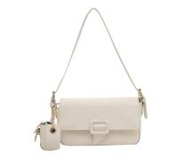 MZRAN Women Shoulder Bag With Pendent Solid Color Handbag All-matching Underarm Bag Retro Armpit PU Leather Commuting Women Solid Color Armpit Trendy Handbag And Purse Retro Shoulder