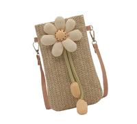 MZRAN Women Straw Bag Handwoven Shoulder Bag Female Casual Crossbody Beach Small Straw Phone Case Shopping Dating Women Shoulder Beach Handwoven Crossbody For Travel Daily