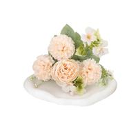 MZSKLW Artificial Hydrangea Bouquet 6 Heads Classic Hydrangea Peony Artificial Flower Simulation Home Wedding Bridal Bouquet Fake(Chamapagne,3PC)