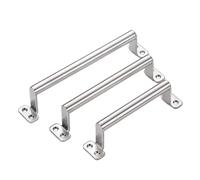 MZSKLW Door Handles 1pc Stainless Steel Barn Door Handle Kitchen Cabinet Handles Desk Drawer Knobs for Interior Doors(B3)