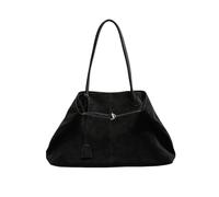 MZSKLW Suede Tote Bag Commute Large Capaci Oulder Handbag(Black)