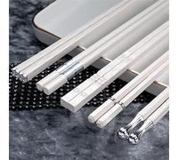 MZSX Chopsticks, Gift Set, High-end Luxurious Professional Design, Super Strong Healthy, Reusable, Japanese Chinese Chop Sticks with Wave Pattern