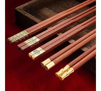 MZSX Chopsticks, Gift Set, High-end Luxurious Professional Design, Super Strong Healthy, Reusable, Japanese Chinese Chop Sticks with Wave Pattern