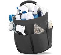 MZSX Collapsible Tool Basket, Bucket Tool Bag, Collapsible Garden Gadget Bag,Portable Tool Basket for Easy Storage, Suitable for Organiser Bags (Black)