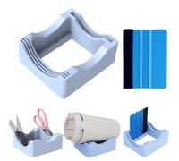 MZSX Small Silicone Cup Cradle, Non-slip Cup Holder, Handicraft Cup Holder with Scraper, for Crafting Tumblers Use to Apply Decals for Tumblers, for Glass Arts and Crafts, Cup Cradle for Tumblers