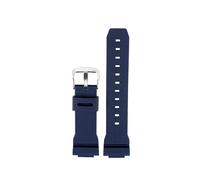 MZTZHVNVGK 16mm Rubber Strap Fit For Casio Fit For G-shock GM GA 2100 GA5600 6900 Series Quick Release Sports Waterproof Band Watch Accessories(Blue silver buckle)