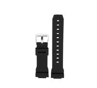 MZTZHVNVGK 16mm Rubber Strap Fit For Casio Fit For G-shock GM GA 2100 GA5600 6900 Series Quick Release Sports Waterproof Band Watch Accessories(Black silver buckle)