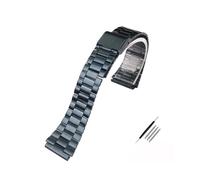 MZTZHVNVGK 18mm Stainless Steel Replacement Watchband Fit For Casio F-108WH AE1200WH A168WA A158WA LA670WGA A700W Women's And Men's Watch Accessories(A blue)
