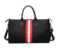 MZTZHVNVGK Large Size Travel Bag Design Luxury Duffle Tote Bags for Women and Men 2025 New in PVC Printing Letter Modification Handbags(Red)