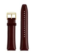 MZTZHVNVGK Leather Watch Strap Fit For Casio Retro Small Square A159W-N1 A158WA A168 A159 AE1200 AQ230 700 Business Watch Strap 18mm(Brown-gold)