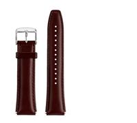 MZTZHVNVGK Leather Watch Strap Fit For Casio Retro Small Square A159W-N1 A158WA A168 A159 AE1200 AQ230 700 Business Watch Strap 18mm(Brown-silver)