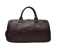 MZTZHVNVGK Luxury Genuine Leather Men Women Travel Bag Cow Leather Carry On Luggage Bag Travel Shoulder Bag Male Female Weekend Duffle Bag(Brown (45cm))