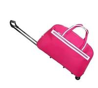 MZTZHVNVGK Women Travel Luggage Bag Woman Cabin Rolling Bag with Wheels Travel Trolley Wheeled Bags Travel Suitcase Baggage Travel Handbag(Rose red)