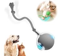 MZU Interactive Cat Toy Ball, 2025 Upgraded Cat Ball Toys for Bored Indoor Adult Cat, Interactive Dog Toy for Bored Indoor Adult Cats Puppy Pet Balls (Gray)