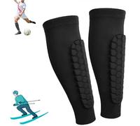 mzvoo 1 Pair Skiguard Socks, Shindefender Shin Guards, Soccer Shin Guards with Honeycomb Pads, Shin Pads, ShinDefender Shin Guards Washable, Shin Guards Football Youth, Breathable Shin Pad Sleeves