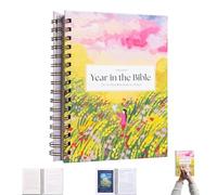 mzvoo A Beautiful Year In The Bible 52 Week Bible Study Plan for Women, A Beautiful Year In The Bible Year In The Bible, Christian Bible Studying Guide Notebook, Inspirational Reading Plan