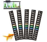 mzvoo fish tank thermometer,aquarium thermometer,thermometer strip,aquarium thermometer suckers,aquarium thermometer sticker,fish temp strip,fish tank temp,5pcs aquarium temperature stick