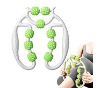 mzvoo leg roller massage,leg massage roller,leg massager roller for pain and circulation,Circular Leg Clamps 360 Degree 9 Wheels Muscle Roller Massager for Leg Neck Hand Arm Muscle Relax