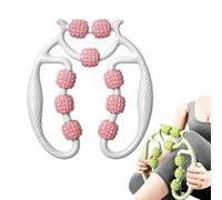 mzvoo leg roller massage,leg massage roller,leg massager roller for pain and circulation,Circular Leg Clamps 360 Degree 9 Wheels Muscle Roller Massager for Leg Neck Hand Arm Muscle Relax
