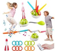 mzvoo musical jump toss ring game toy,rocket launcher for kids,jumping games,musical jump and toss,jumping toy,stomp rocket for kids,3 in 1 outdoor game,indoor outdoor sport toys gifts-1 set