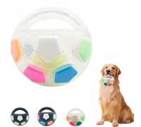 mzvoo the mellow dog calming ball,interactive toss and fetch play,dog ball with handle,mellow dog calming,Squeaky Floating,Indestructible High Bounce Puppy Toy for Training,Outoor Games-A