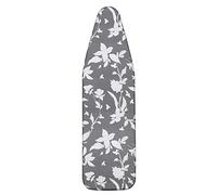 MZXcuin 15" x 54" Padded Ironing Board Cover Scorch Resistant, Cotton Iron Cover with Padding Heat Reflective Heavy Duty Pad,Grey Floral