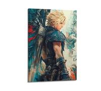 MZXVBUC Final Fantasy Cloud Strife Game Poster Poster Decorative Painting Canvas Wall Posters And Art Picture Print Modern Family Bedroom Decor Posters 12x18inch(30x45cm)