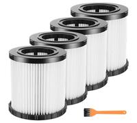MZY LLC 4 Pack DCV5801H HEPA Filters Replacement for DEWALT Wet/Dry Vacuum | HEPA Vacuum Filter Replacement for DEWALT DCV580 DCV581H DCV5801H 20V MAX Vacuum, Washable & Reusable