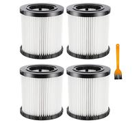 MZY LLC 4 Pack DCV5801H HEPA Replacement Filter for DeWalt DCV580 DCV581H 20V MAX Wet Dry Vacuum, Washable and Reusable