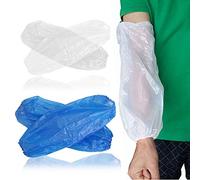 MZY1188 100pcs Disposable Plastic Arm Sleeves, Protection For Body Long Gloves Anti-fouling Elastic Home Cleaning Gloves